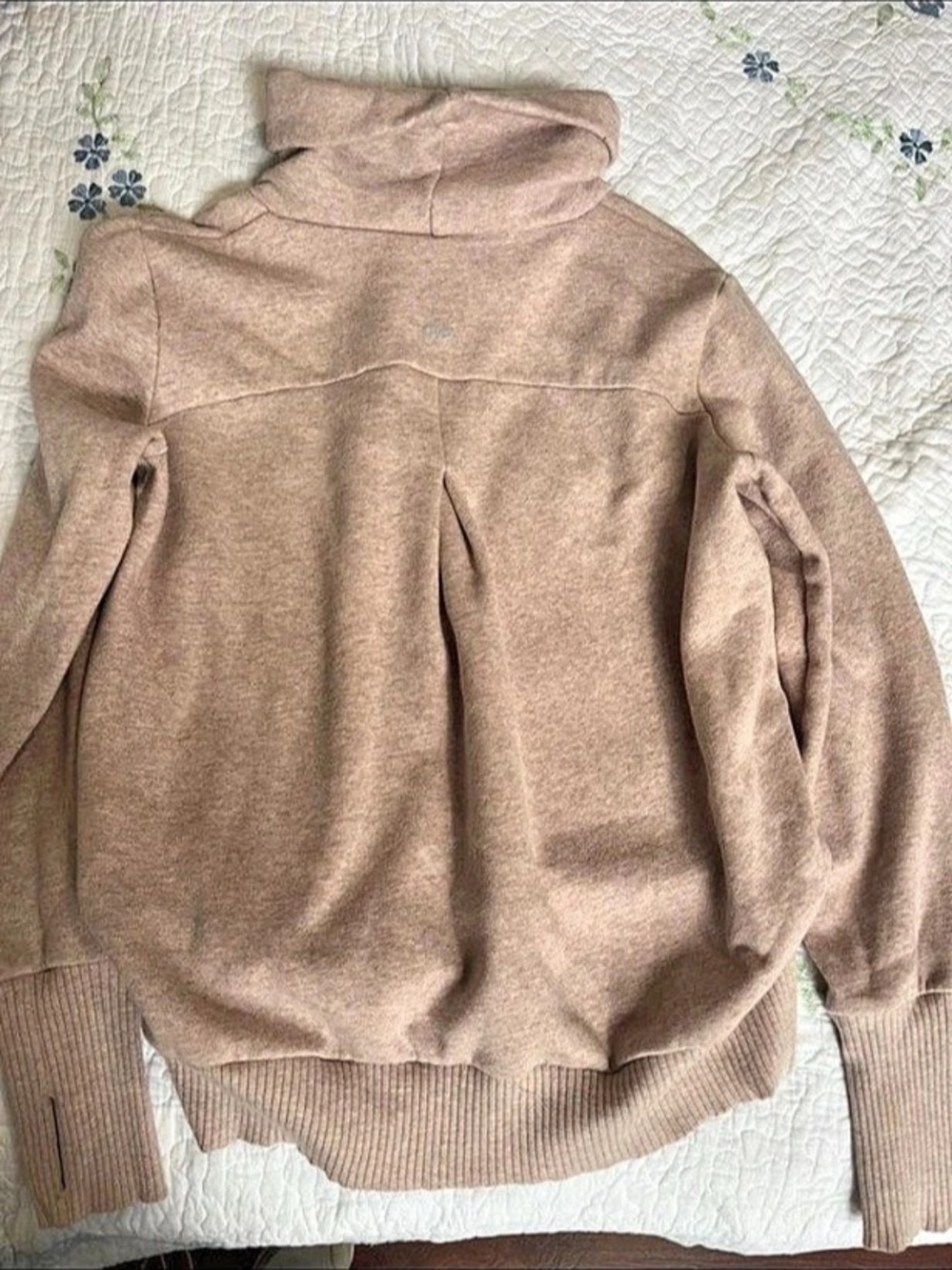 Alo Brown Funnel Turtle Neck Sweater/Sweatshirt